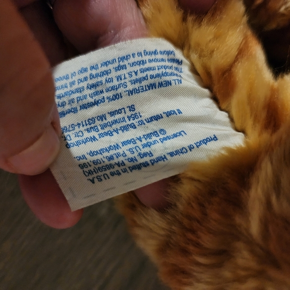 Retired Build A Bear Orange Striped Tabby Cat Kitty 19" Plush Toy Stuffed Animal - Picture 7 of 7